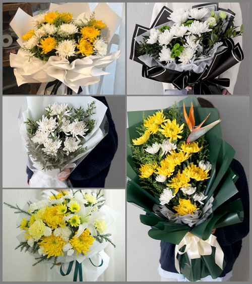 四川甘孜理塘县呷柯乡白事花束代送